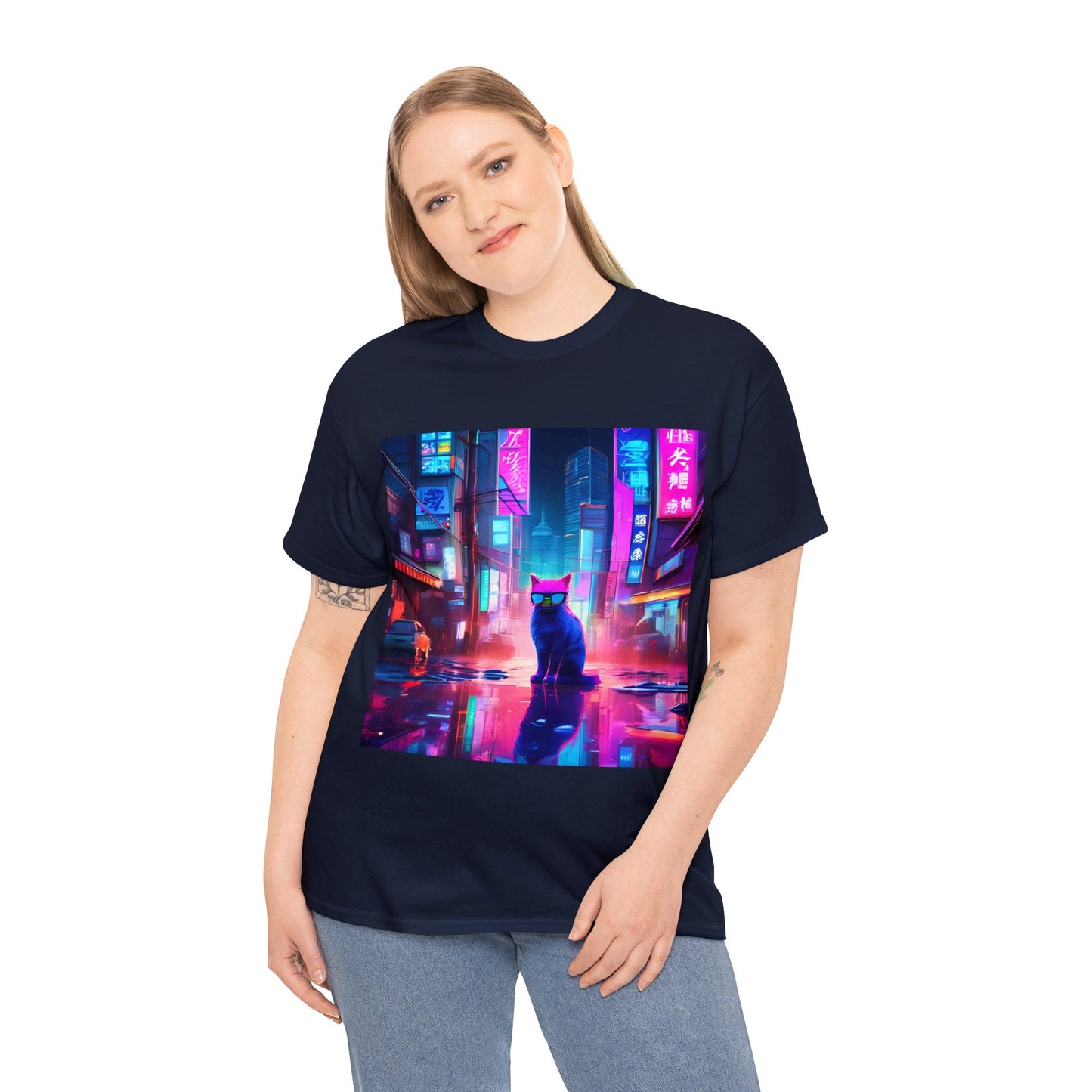 Neon Cats 80s Tokyo Redux😺 T-Shirt