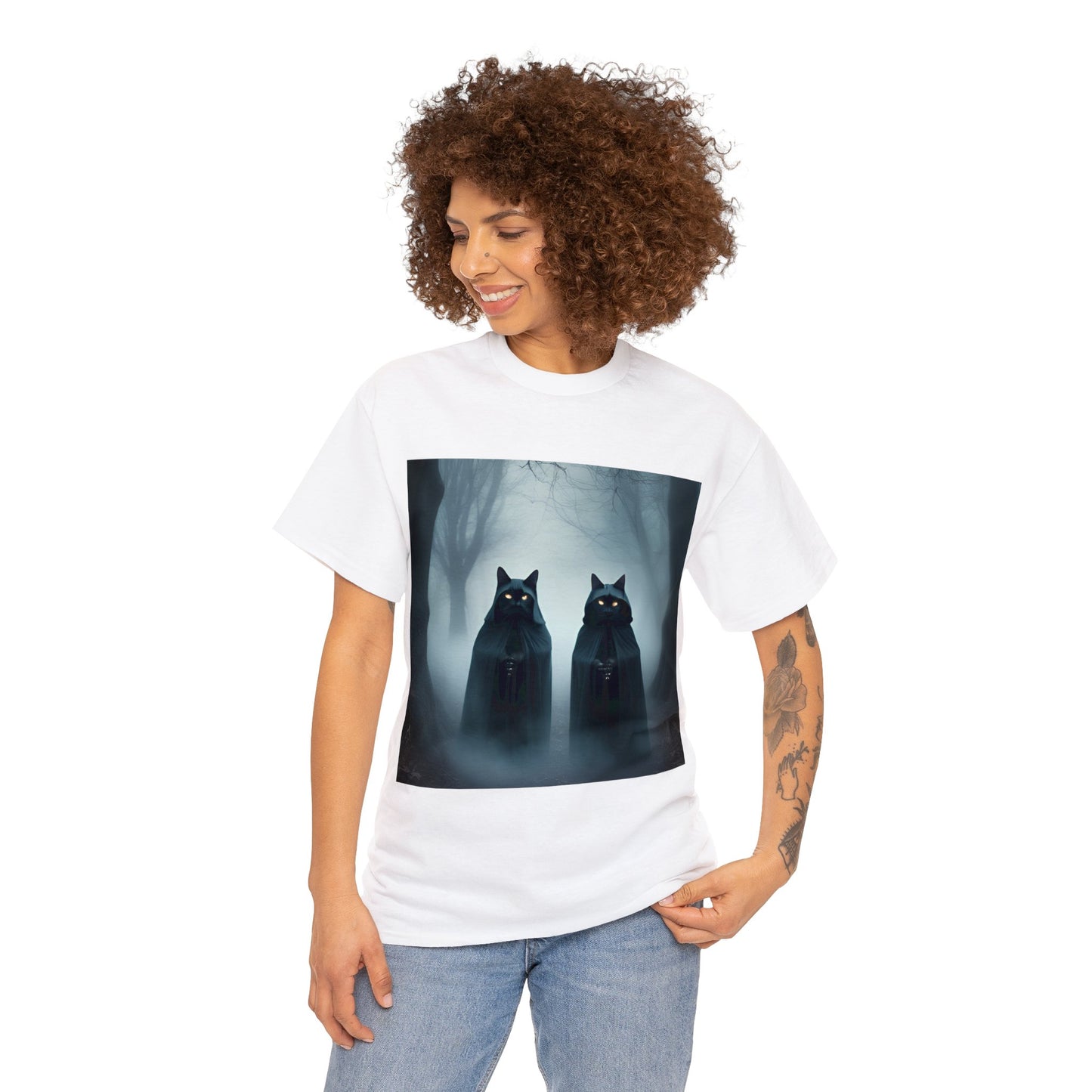 Mystical Meow in the Dark Forest 😺
Gothic Cats T-Shirt