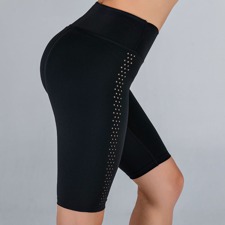 Hollow Breathable Yoga Shorts