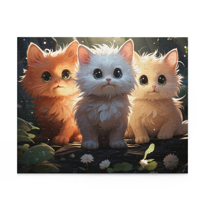 3 Cute Kitties Puzzle (120, 252, 500-Piece)