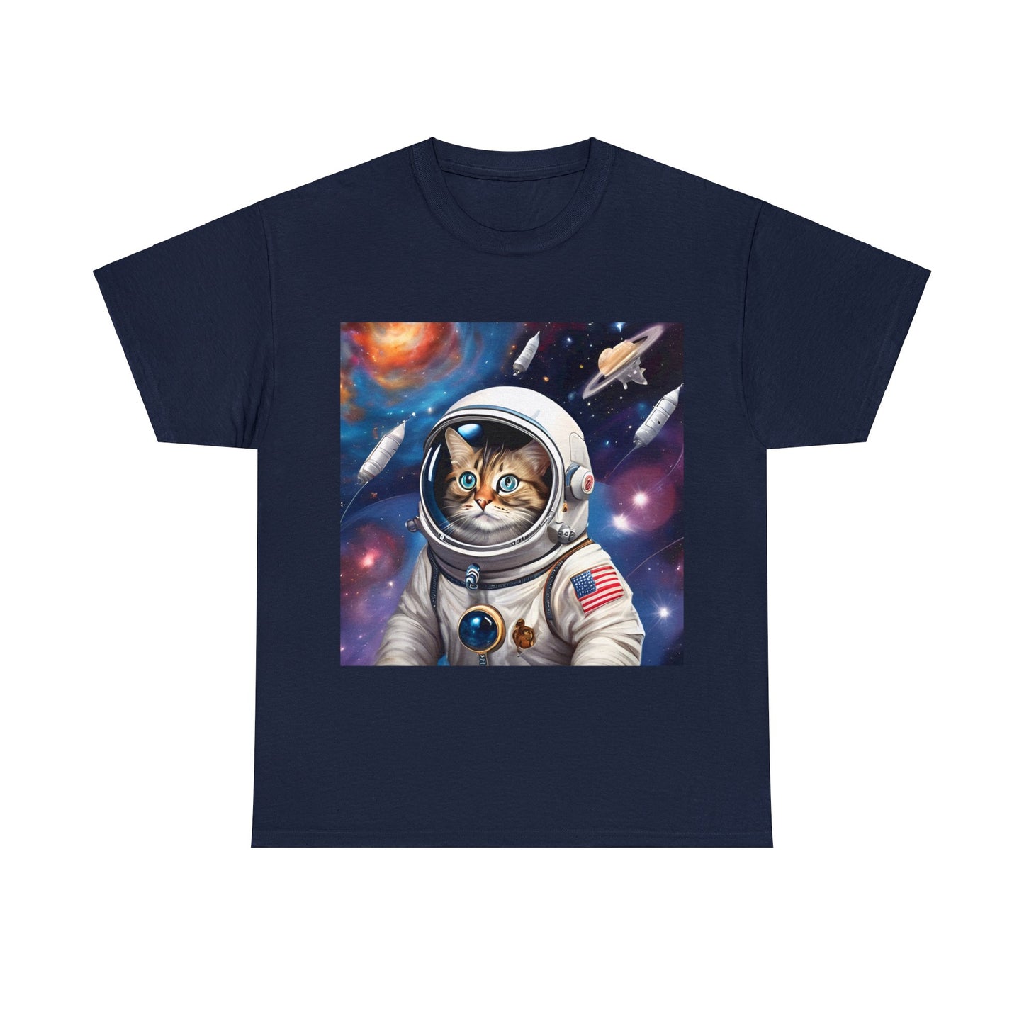 🚀 Cartoon Cats in Space 🌌 T-Shirt