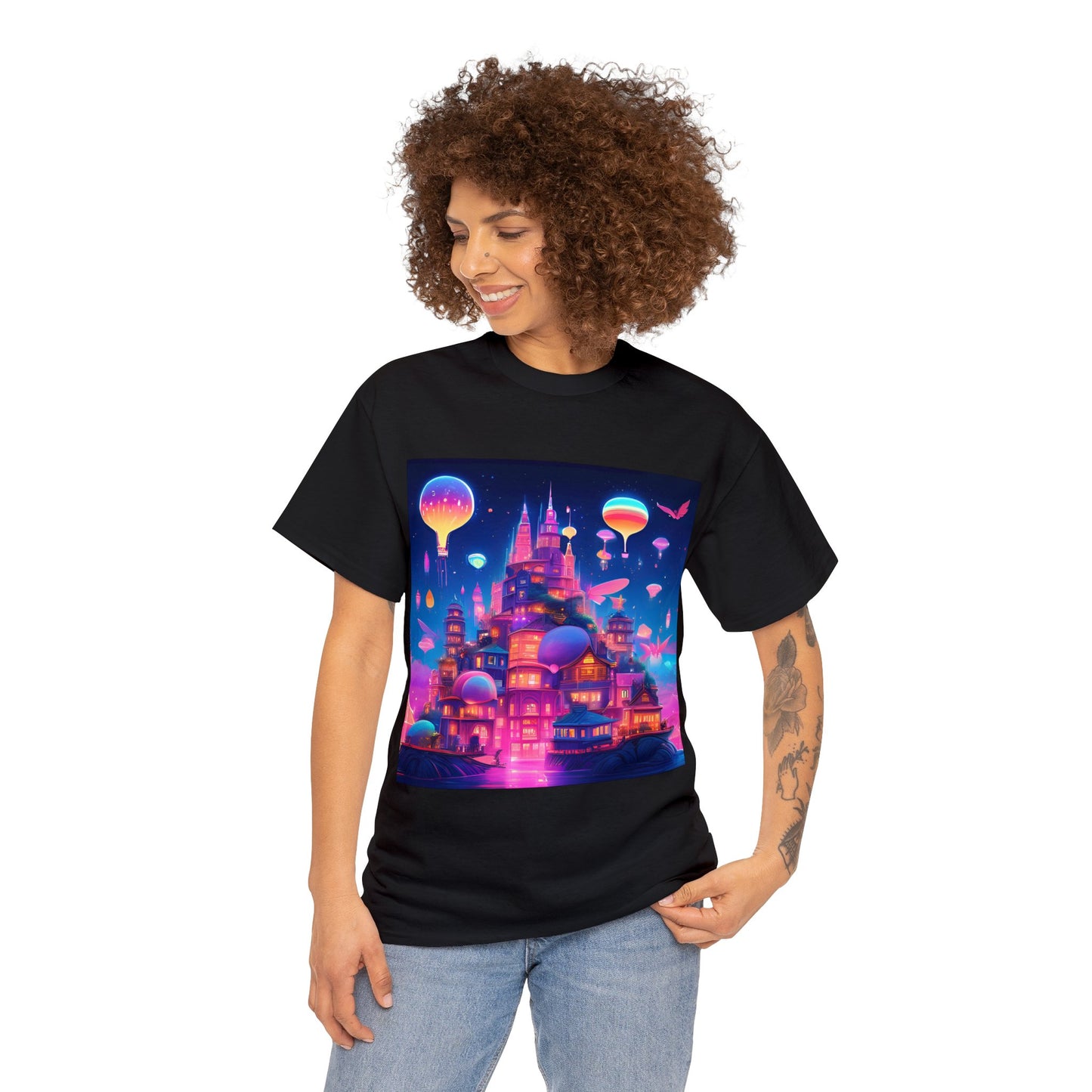 Sky City Cats: Fly High 😺 T-Shirt