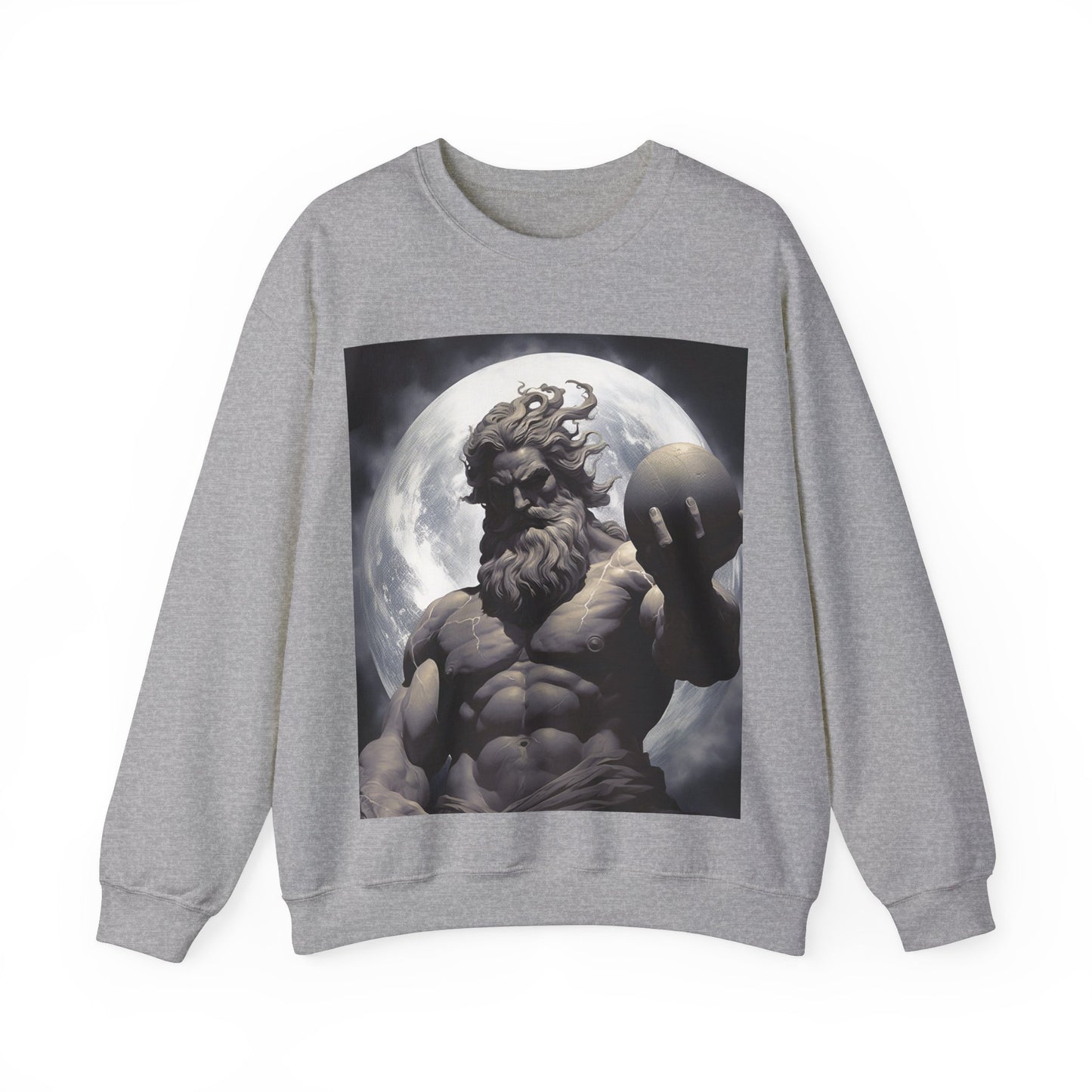 Unisex Heavy Blend Atlas The Greek God Crewneck Sweatshirt