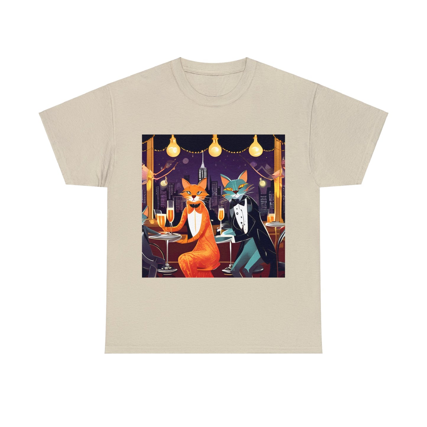 Roaring 20s Jazz Cat Party😺 T-Shirt