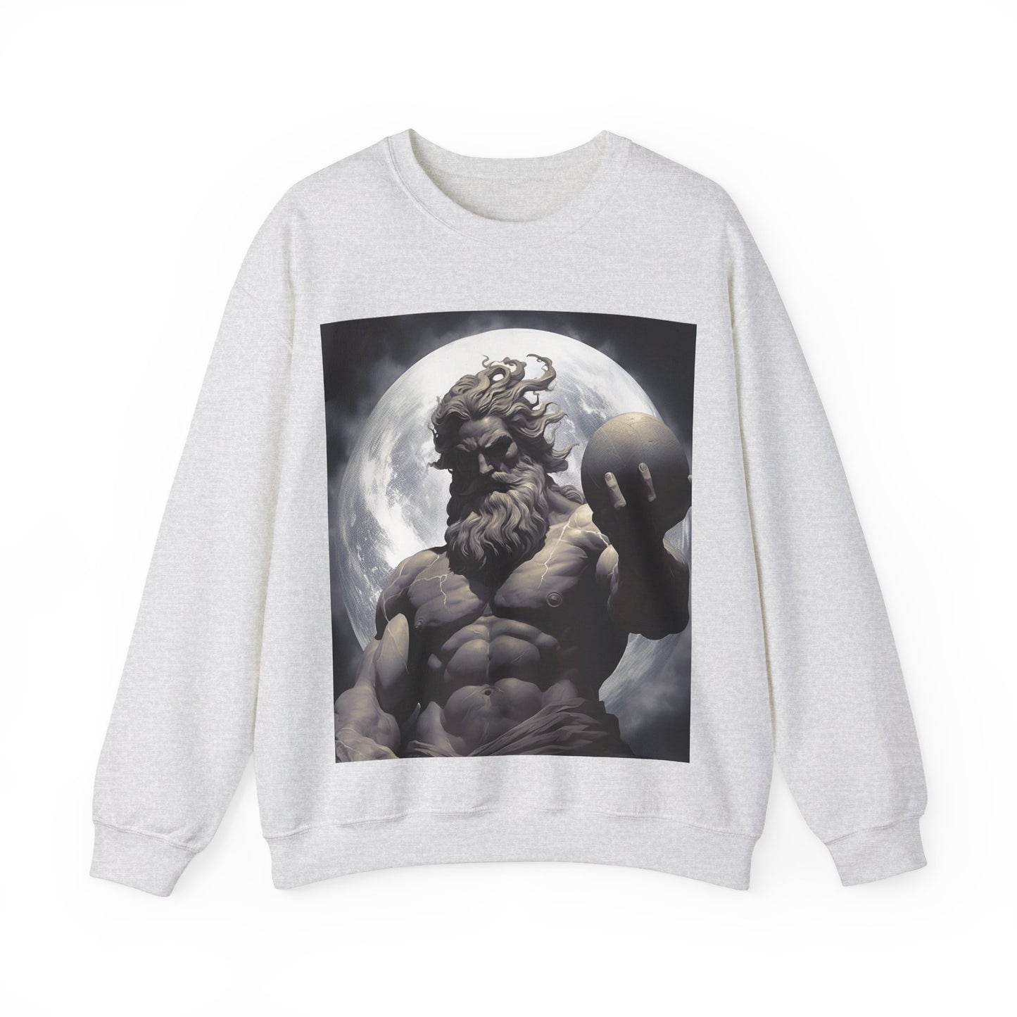 Unisex Heavy Blend Atlas The Greek God Crewneck Sweatshirt