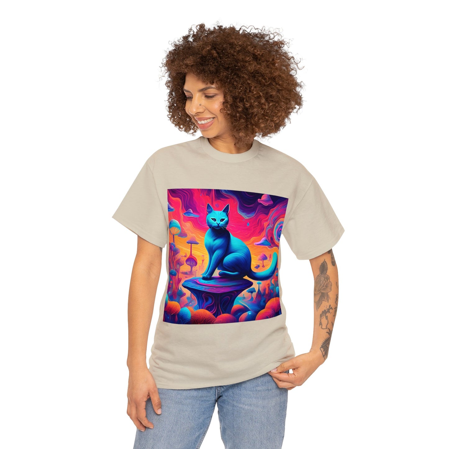 Dreamy Abstract Cat Art 😺 T-Shirt