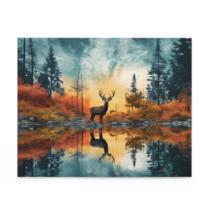 Deer in Fantasy World Puzzle (120, 252, 500-Piece)