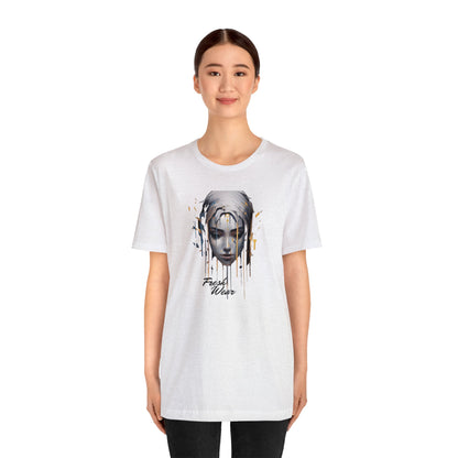 Painted Woman Portrait Short Sleeve Tee