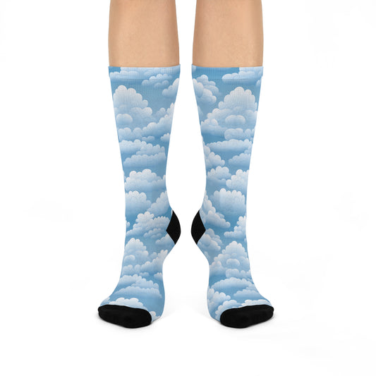 Cloudy Sky Cushioned Crew Socks