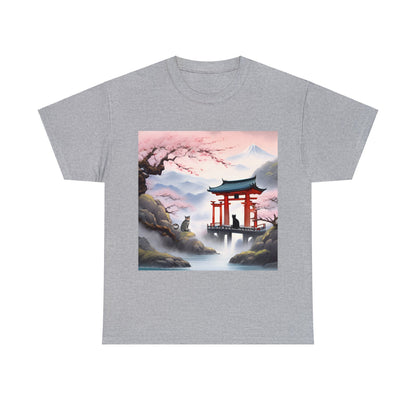 Find Peace: Zen Cat Monastery T-Shirt 😺