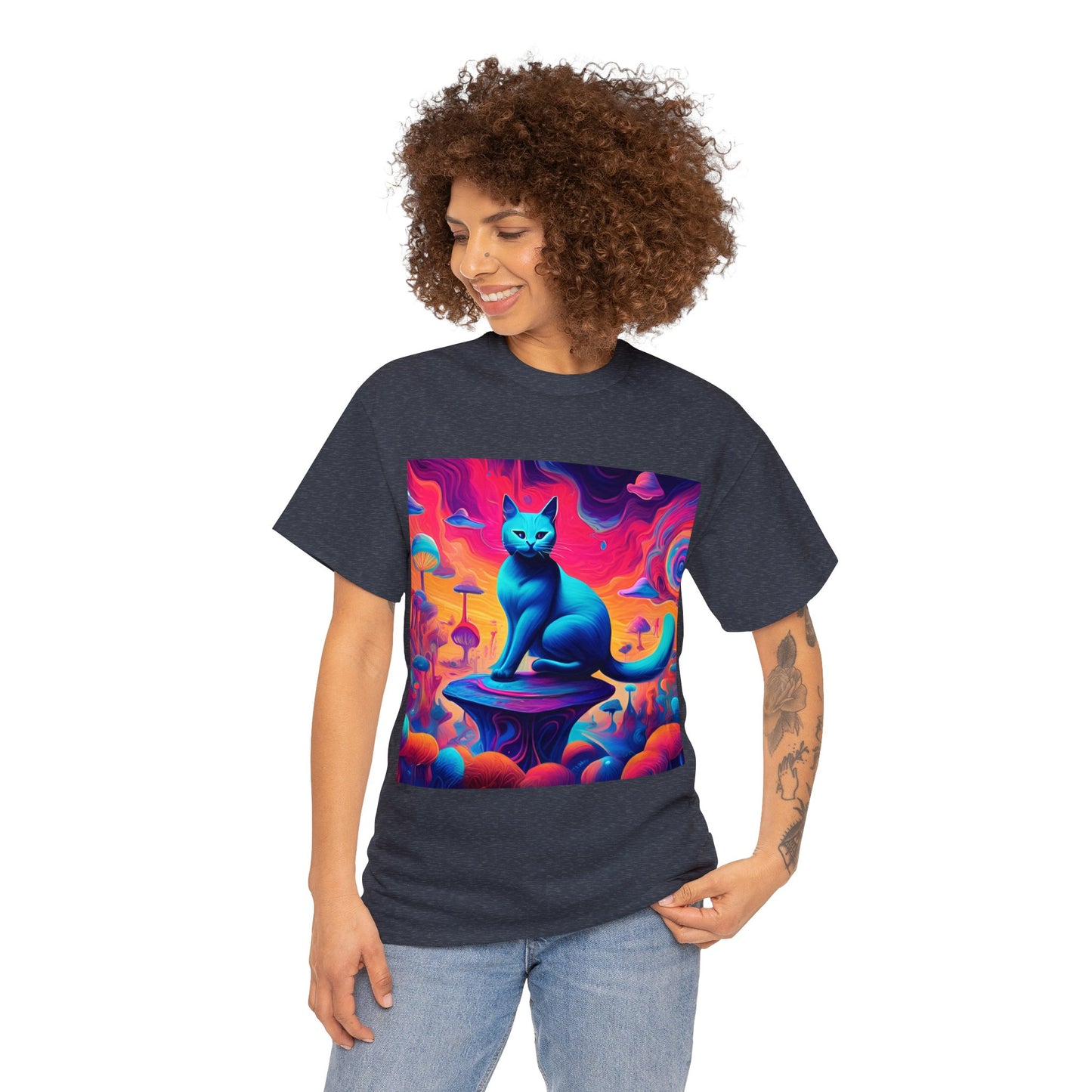 Dreamy Abstract Cat Art 😺 T-Shirt