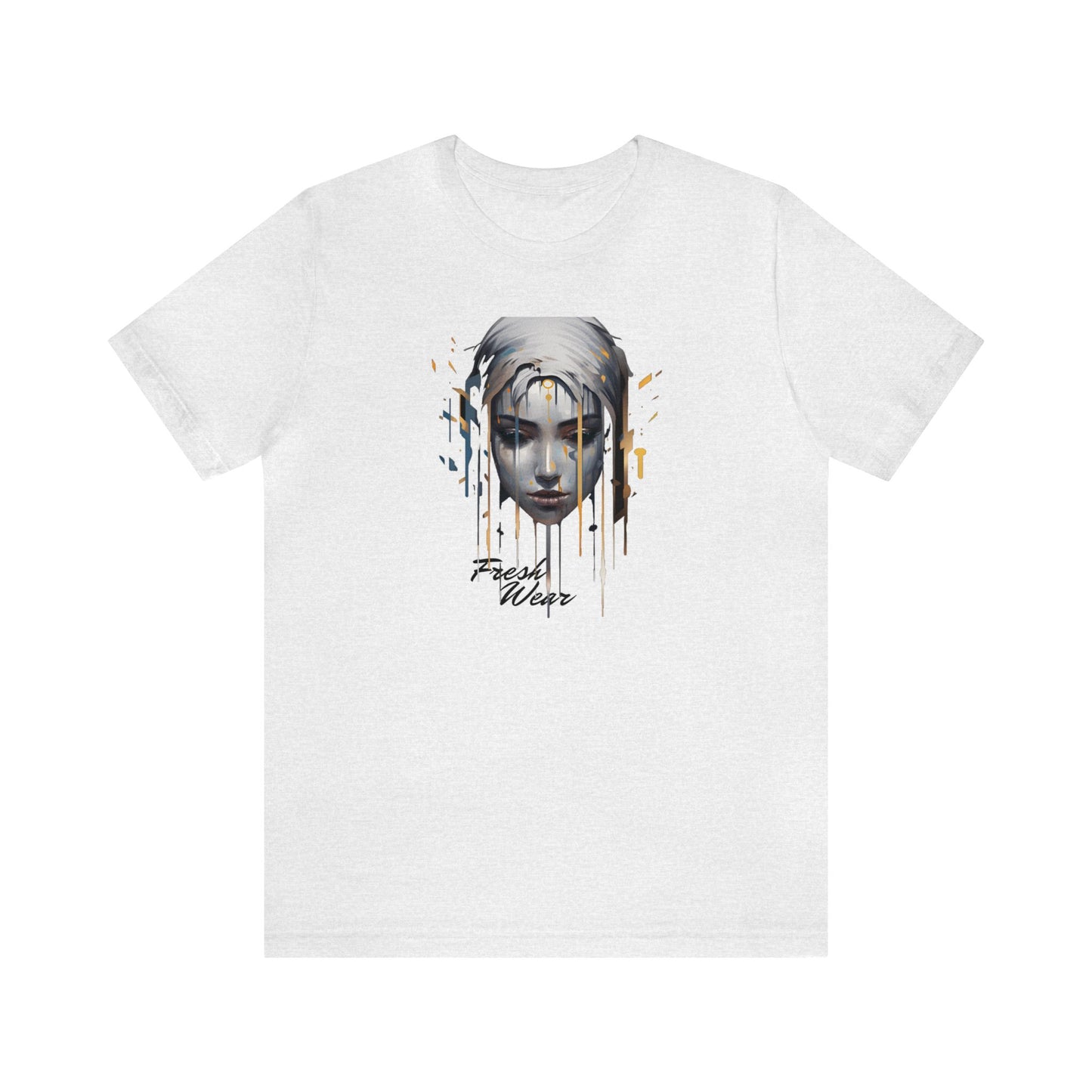 Painted Woman Portrait Short Sleeve Tee