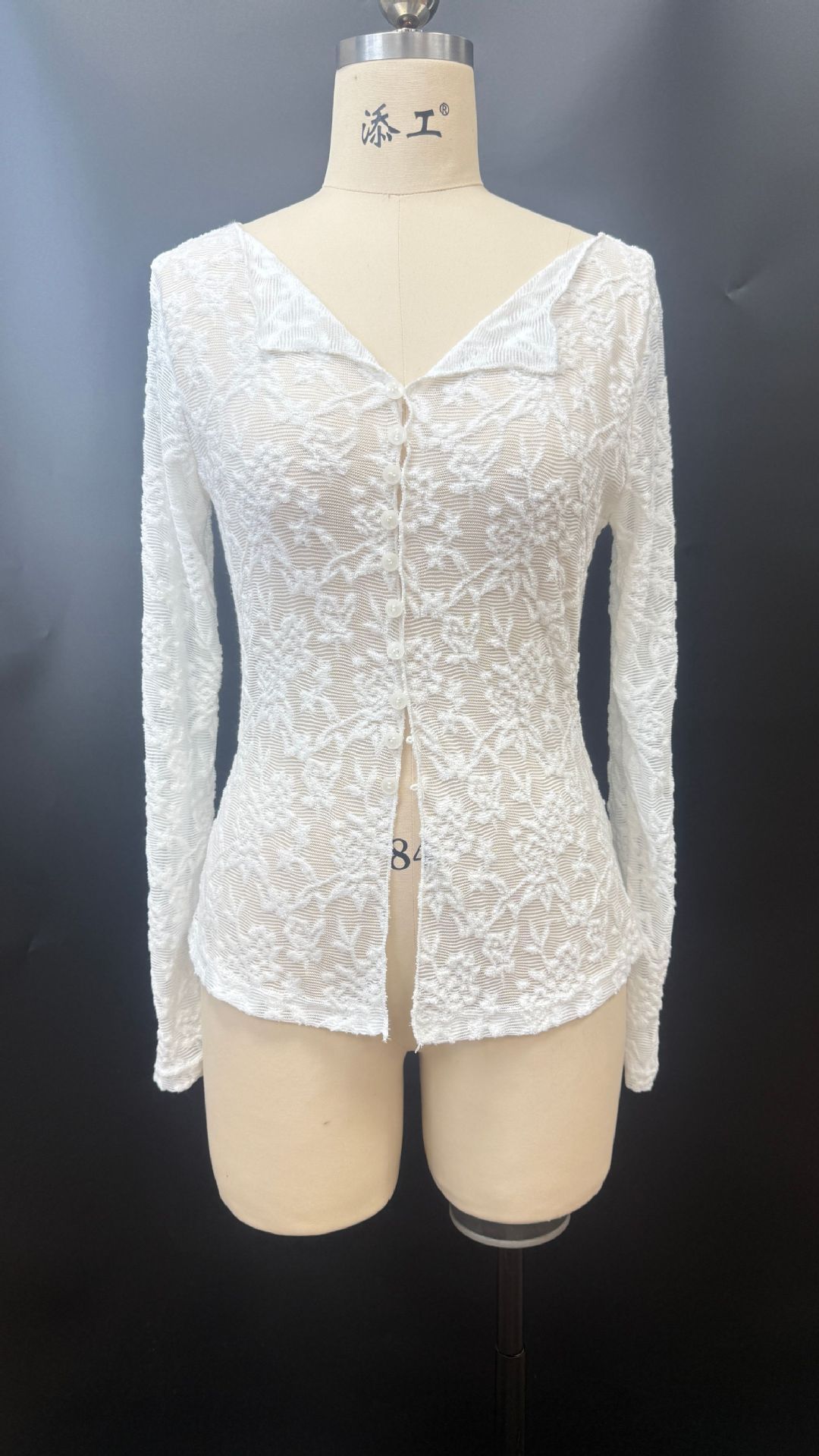 Light Lace Long Sleeve Cardigan
