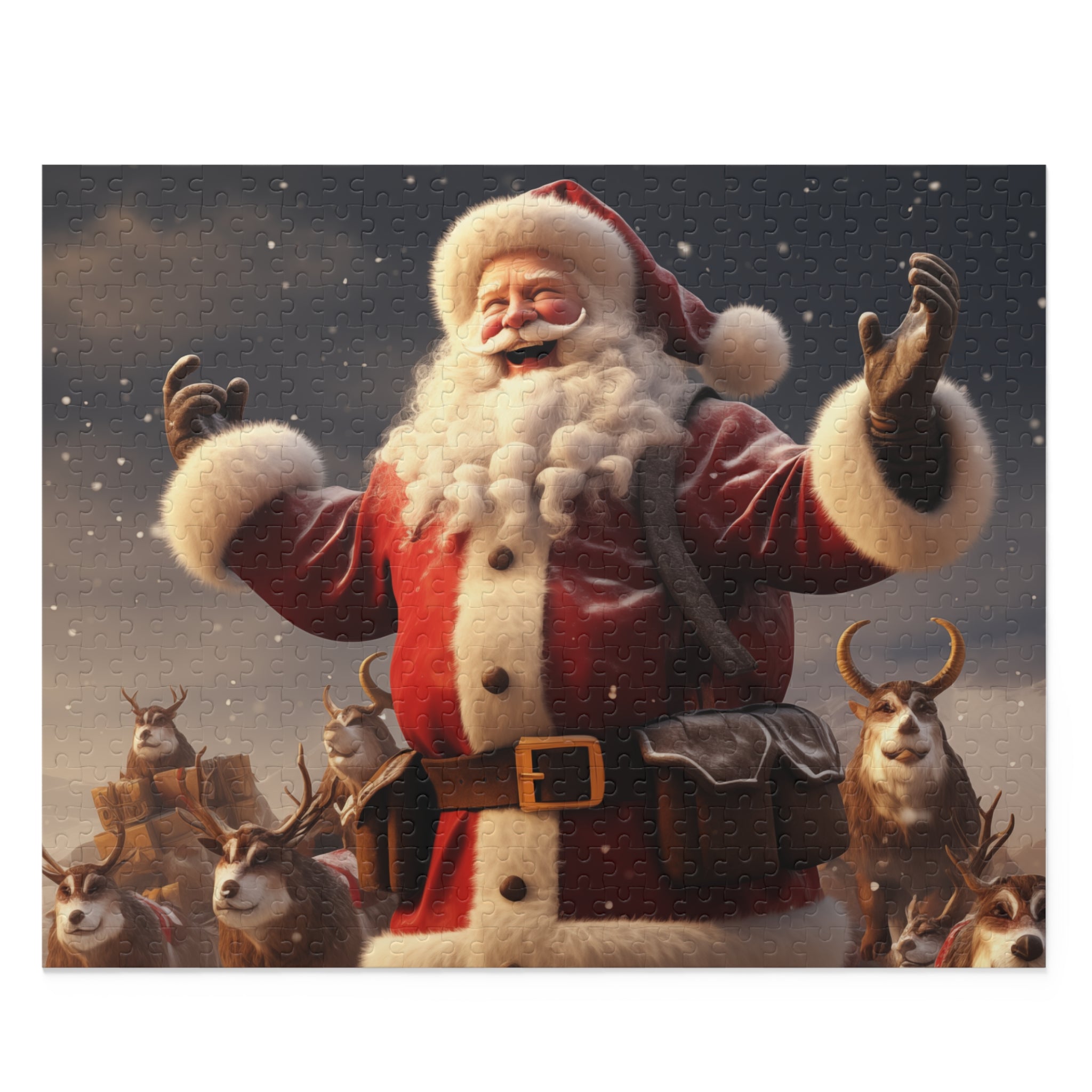 Happy Santa Puzzle (120, 252, 500-Piece)