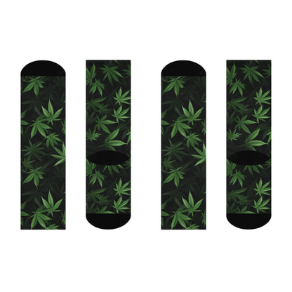 Weed Cushioned Crew Socks