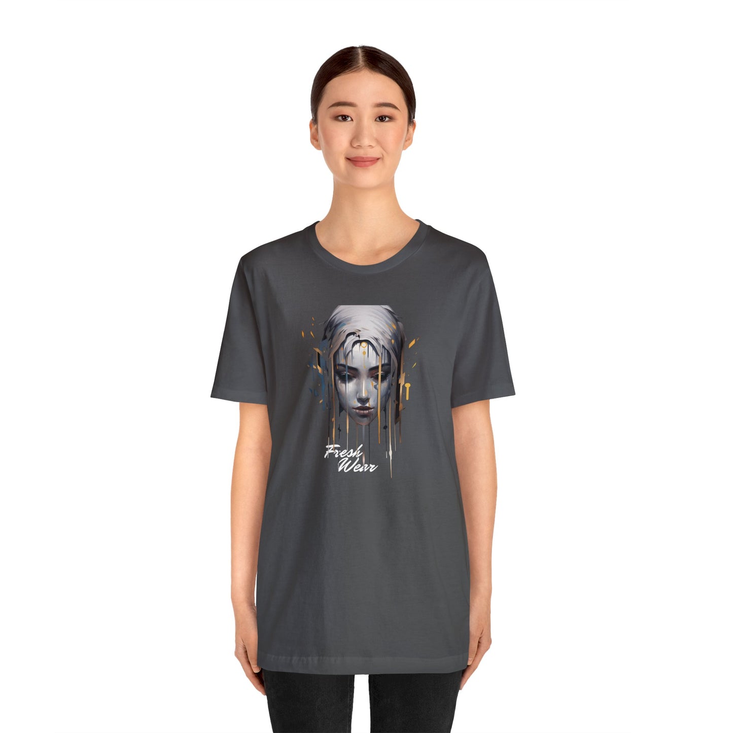 Painted Woman Portrait Short Sleeve Tee