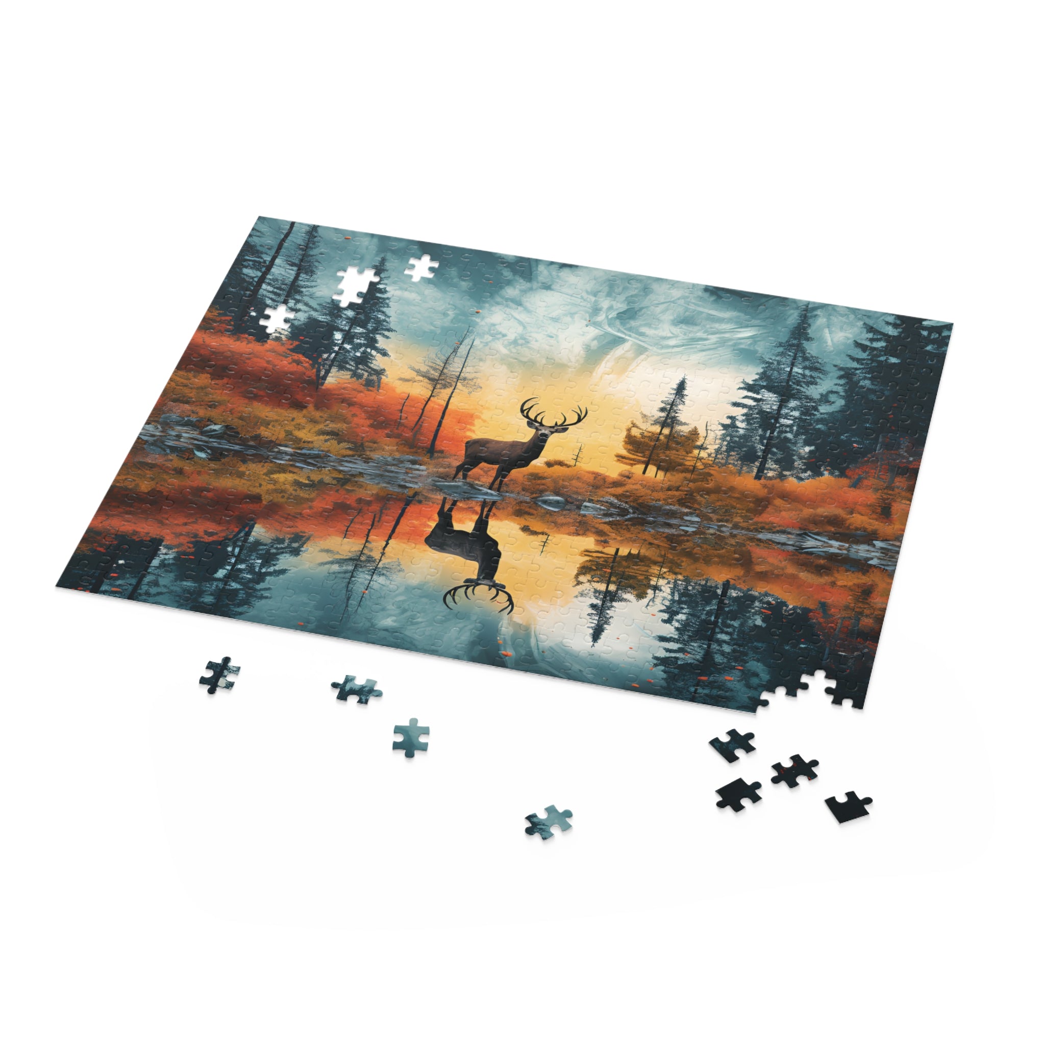 Deer in Fantasy World Puzzle (120, 252, 500-Piece)