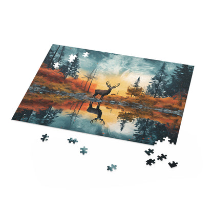 Deer in Fantasy World Puzzle (120, 252, 500-Piece)