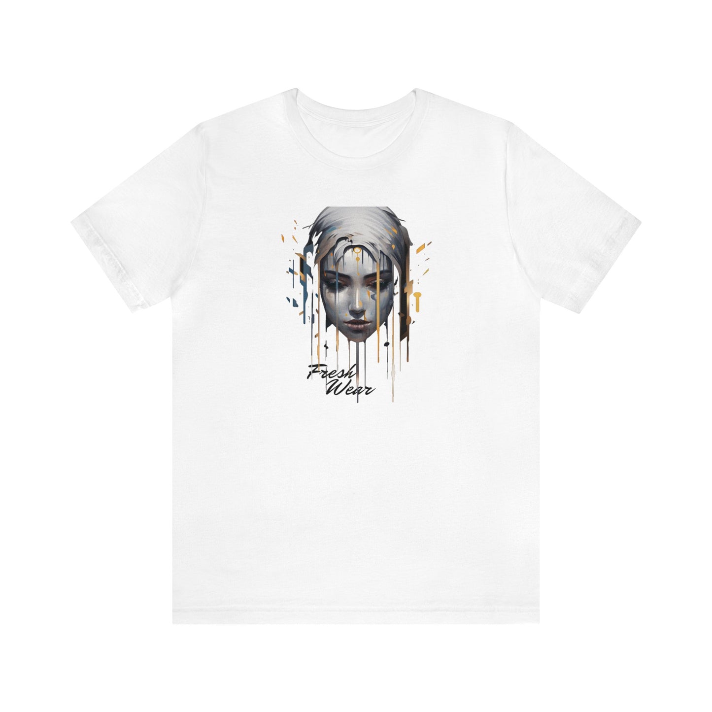 Painted Woman Portrait Short Sleeve Tee