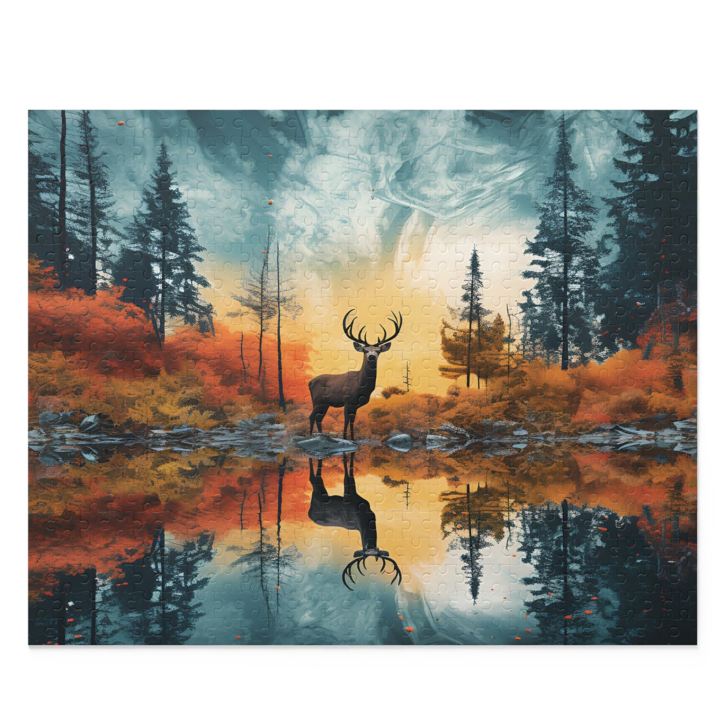 Deer in Fantasy World Puzzle (120, 252, 500-Piece)