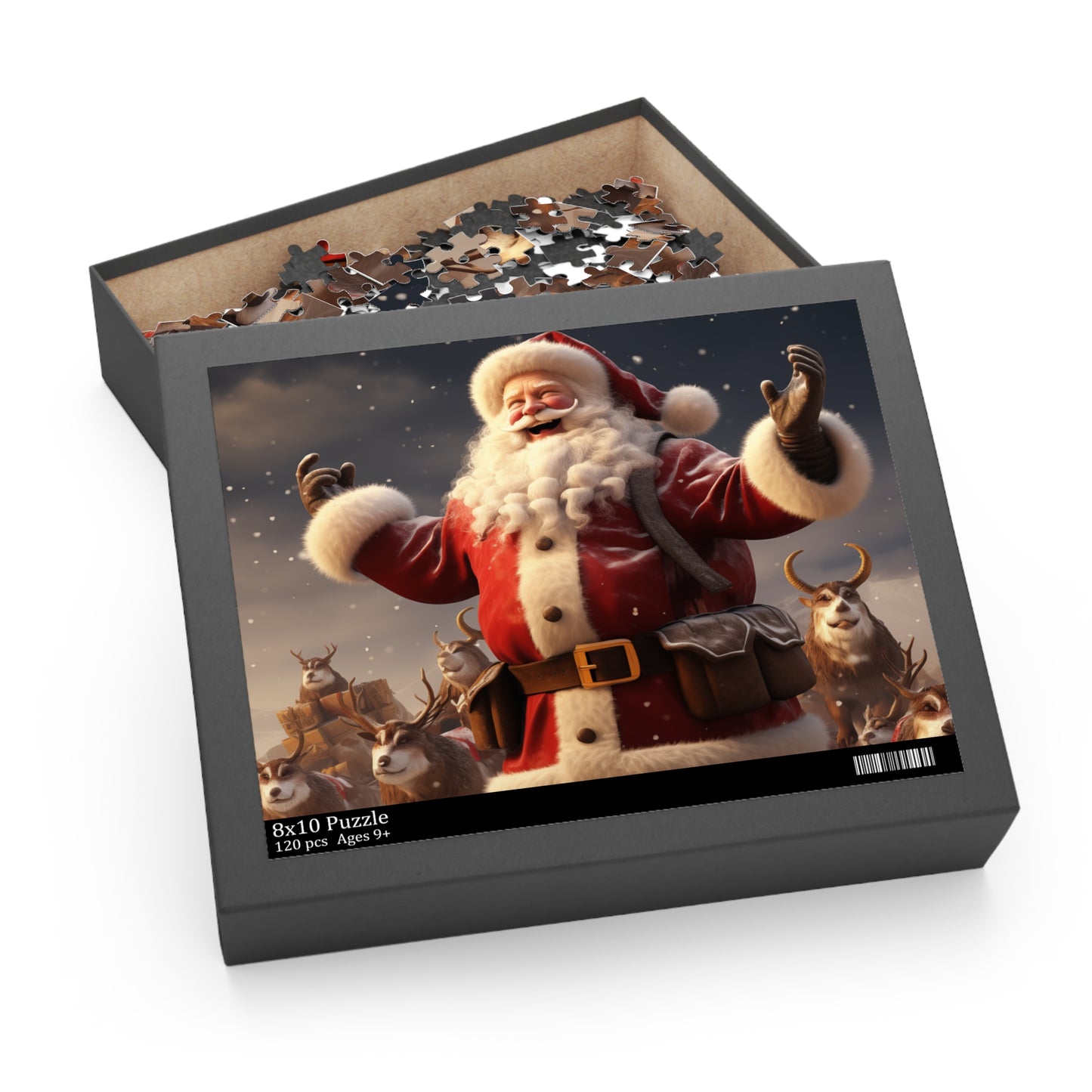 Happy Santa Puzzle (120, 252, 500-Piece)