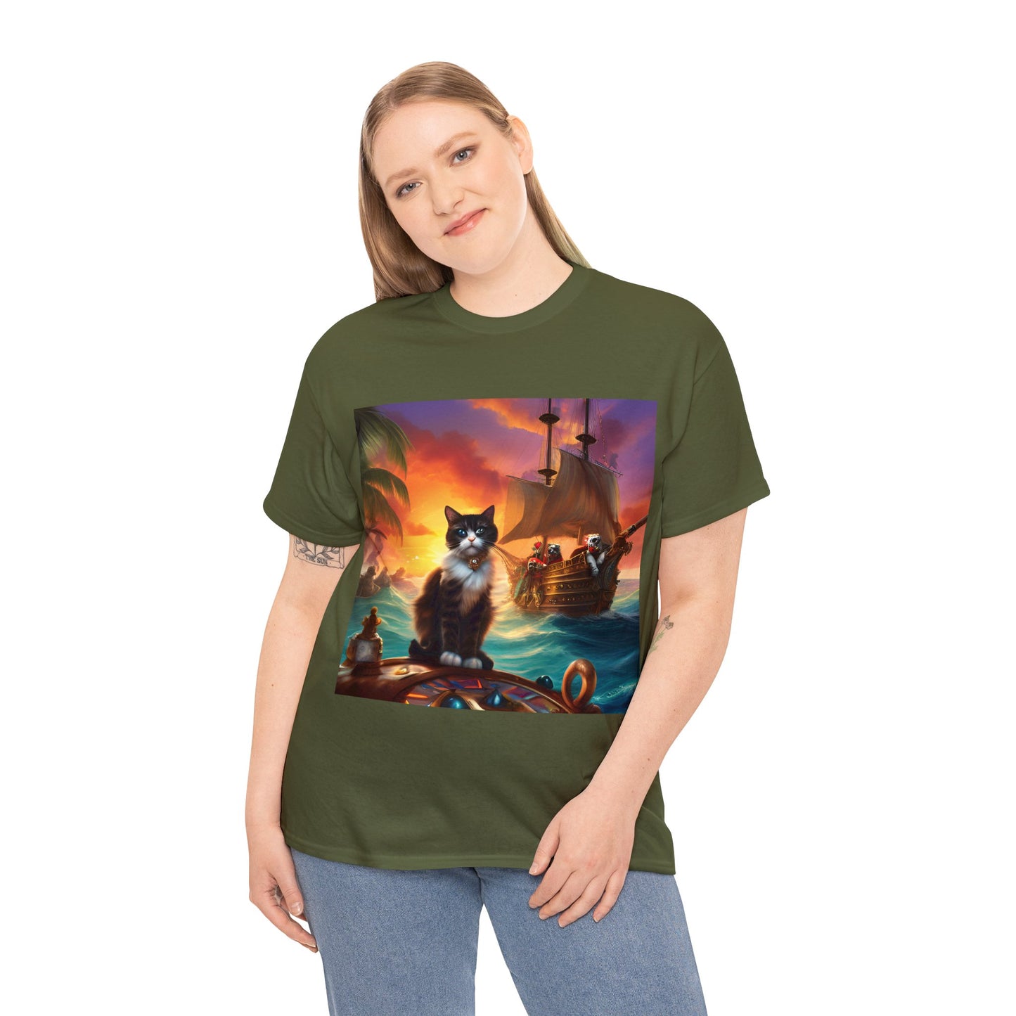 Purr-fectly Arrr-dorable Pirate Cats 🏴‍☠️ T-Shirt