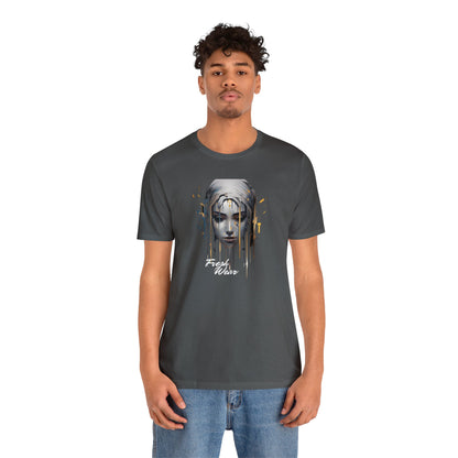 Painted Woman Portrait Short Sleeve Tee