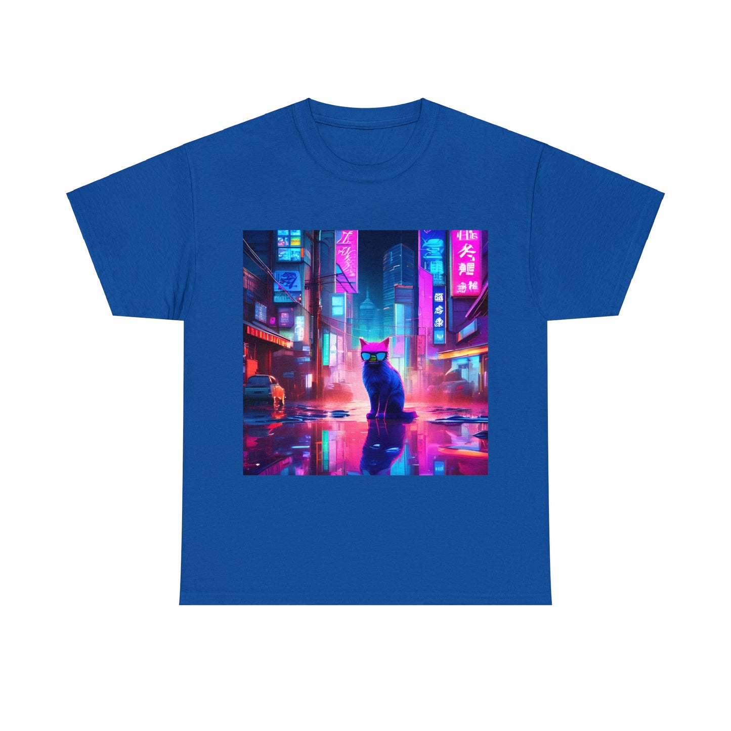 Neon Cats 80s Tokyo Redux😺 T-Shirt