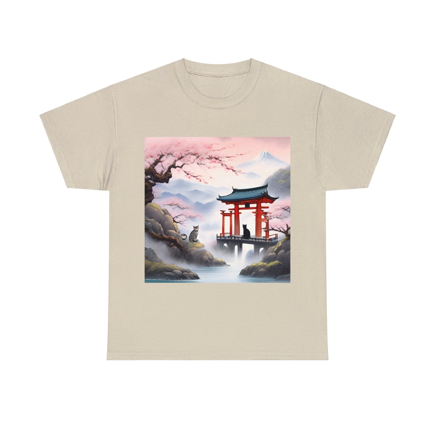 Find Peace: Zen Cat Monastery T-Shirt 😺