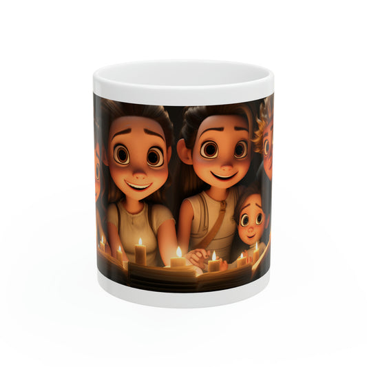 Cute Animated Family Ceramic Mug