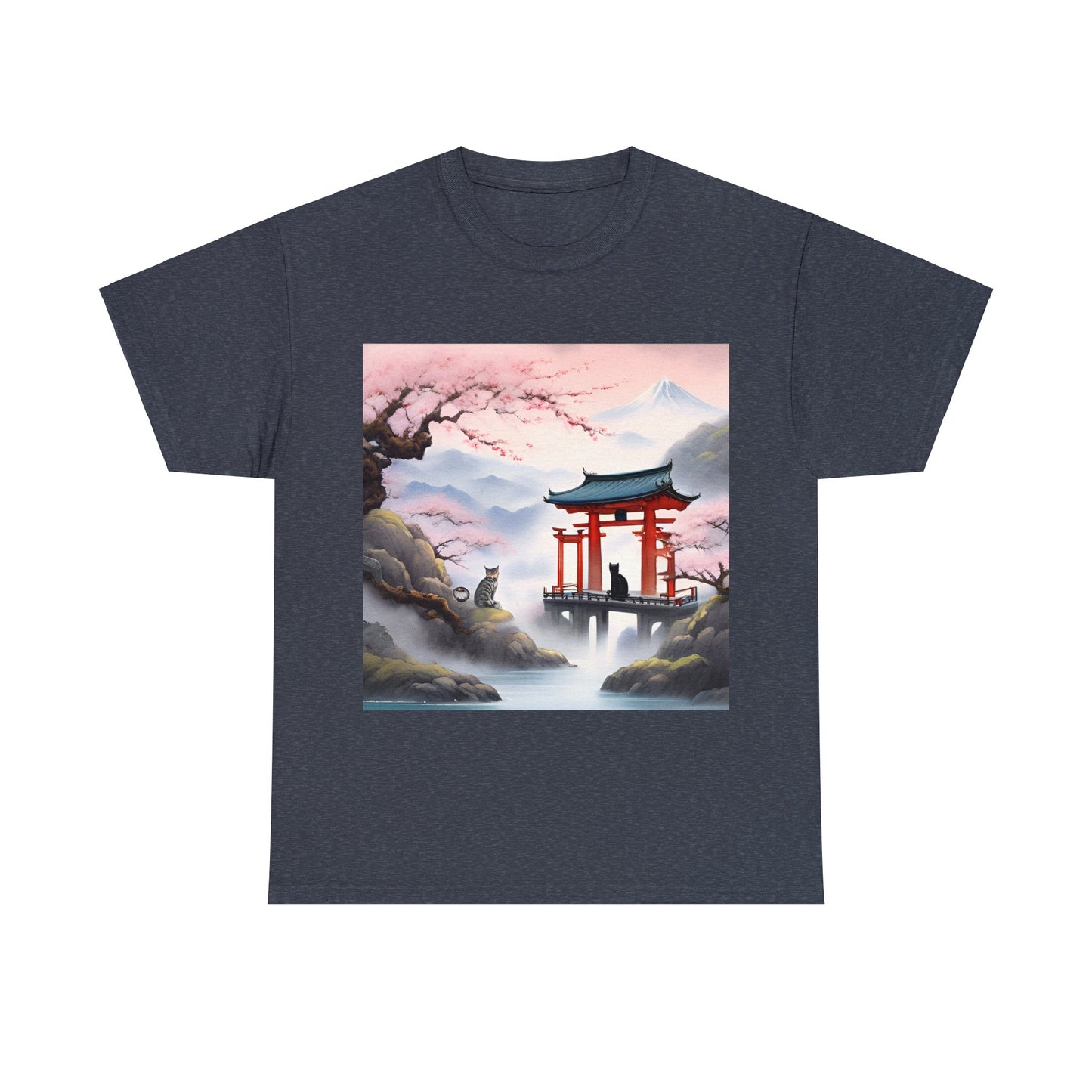 Find Peace: Zen Cat Monastery T-Shirt 😺