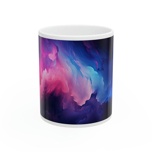 Special Blue Violet And Pink Ceramic Mug