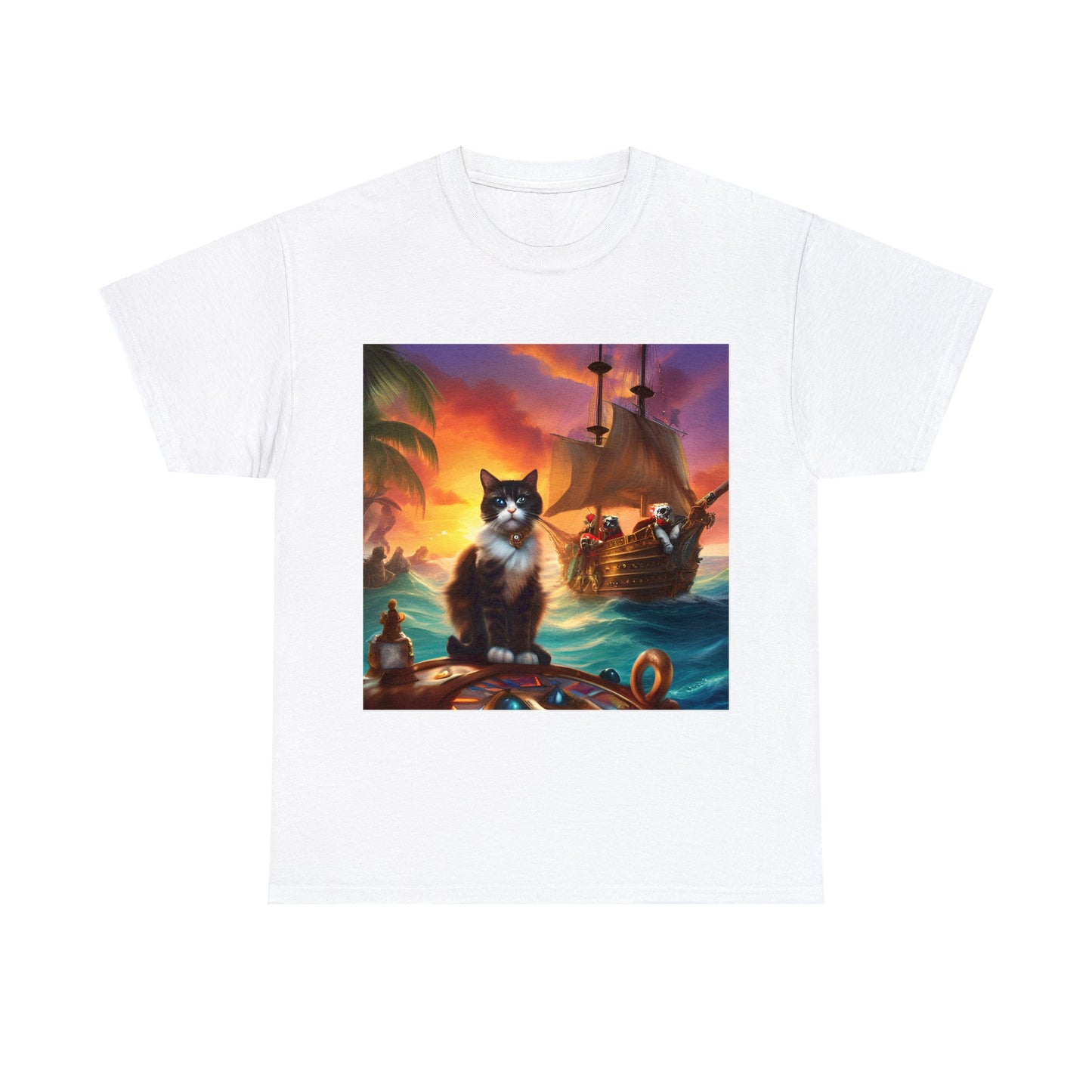 Purr-fectly Arrr-dorable Pirate Cats 🏴‍☠️ T-Shirt