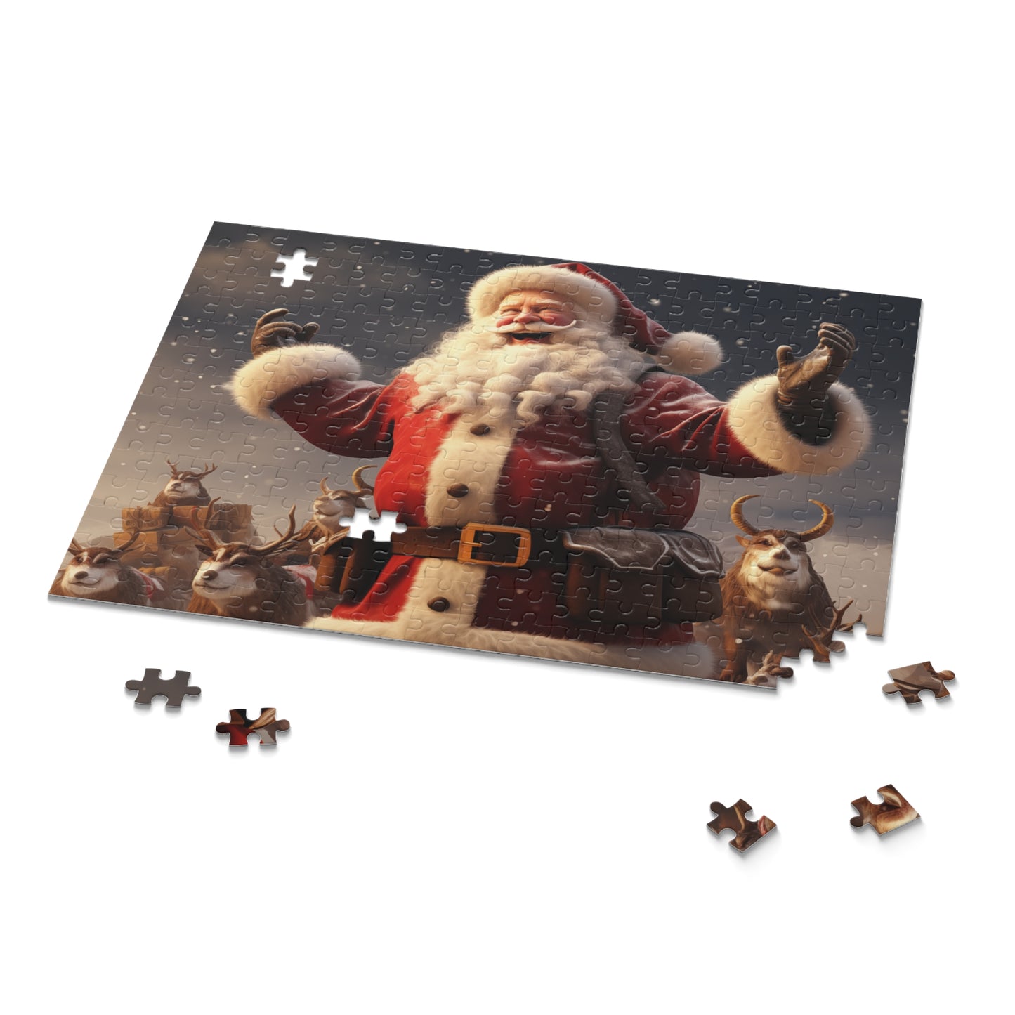 Happy Santa Puzzle (120, 252, 500-Piece)