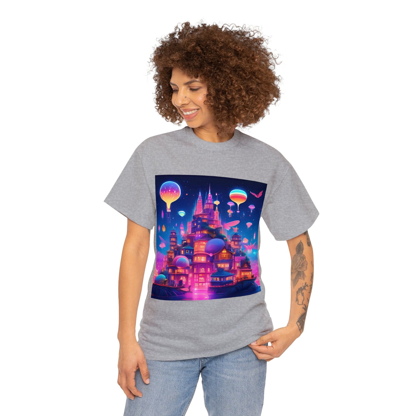 Sky City Cats: Fly High 😺 T-Shirt