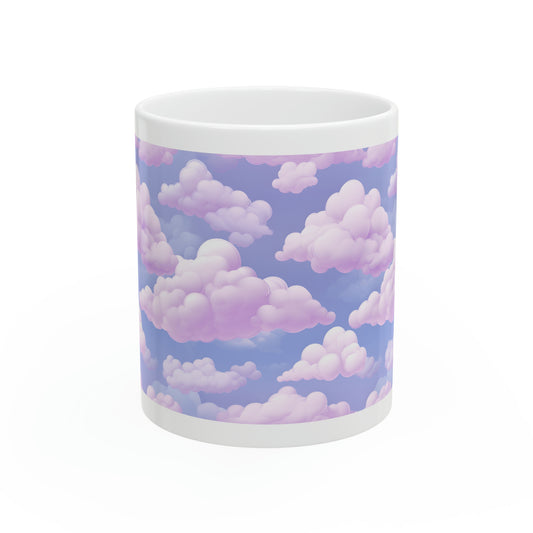 Pink Clouds Ceramic Mug, 11oz