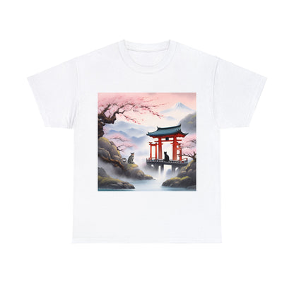 Find Peace: Zen Cat Monastery T-Shirt 😺