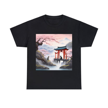 Find Peace: Zen Cat Monastery T-Shirt 😺