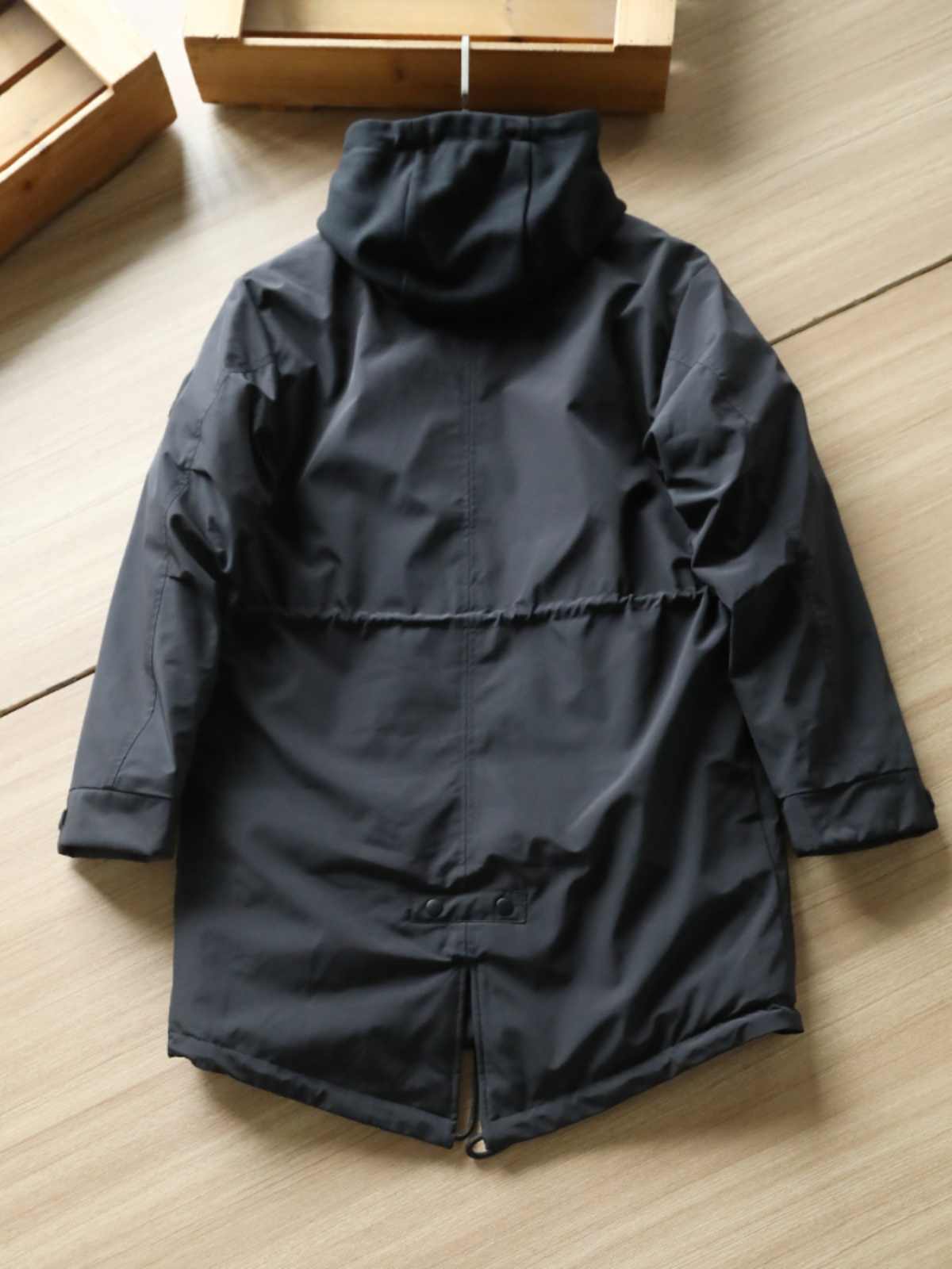 Mid-length Hooded Comfort Coat