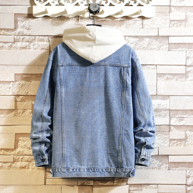 Embroidered Denim Jacket for Men