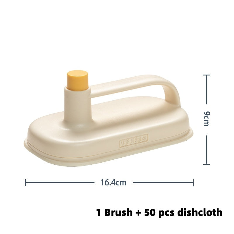 Magic Cleaning Brush with Disposable Rags
