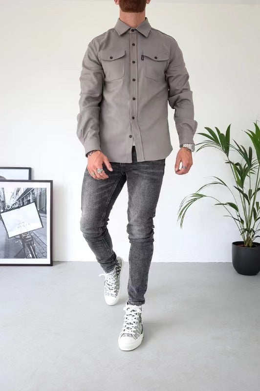 Men's Casual Brushed Shirt