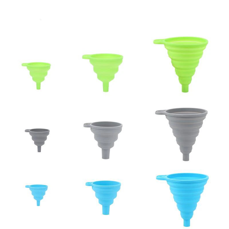 Silicone Collapsible Funnel 3 Pc