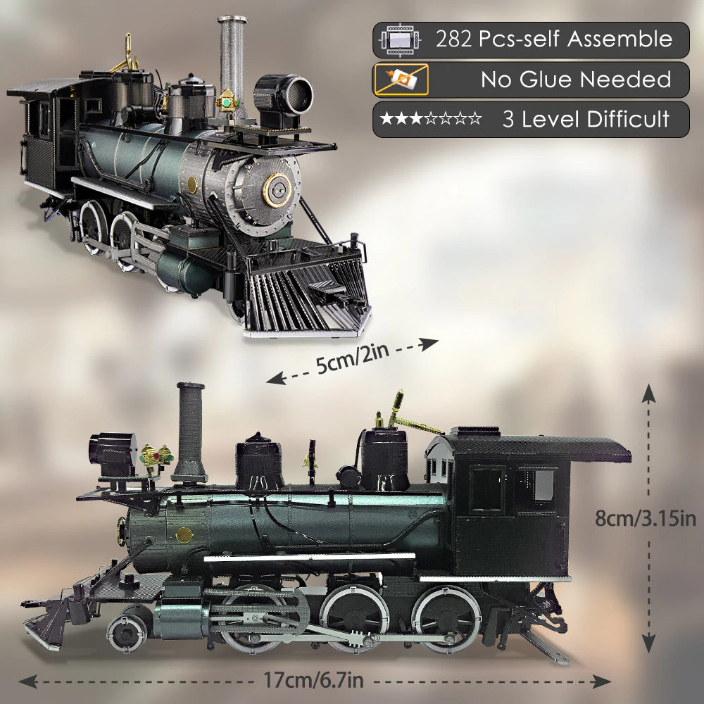 3D Metal Mogul Locomotive Model Kit