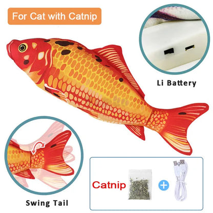 Sleeping Fish Swing Toy for Babies & Cats 