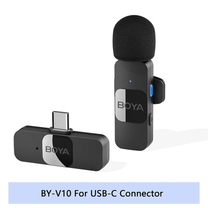 BY-V Professional Wireless Lavalier Mini Microphone 