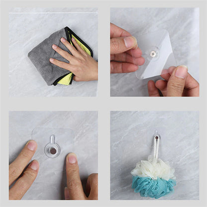 PVC Strong Adhesive Wall Hooks Waterproof