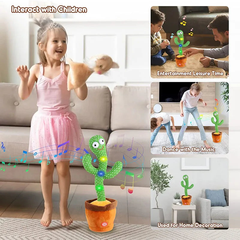 USB Rechargeable Glowing Dance Cactus