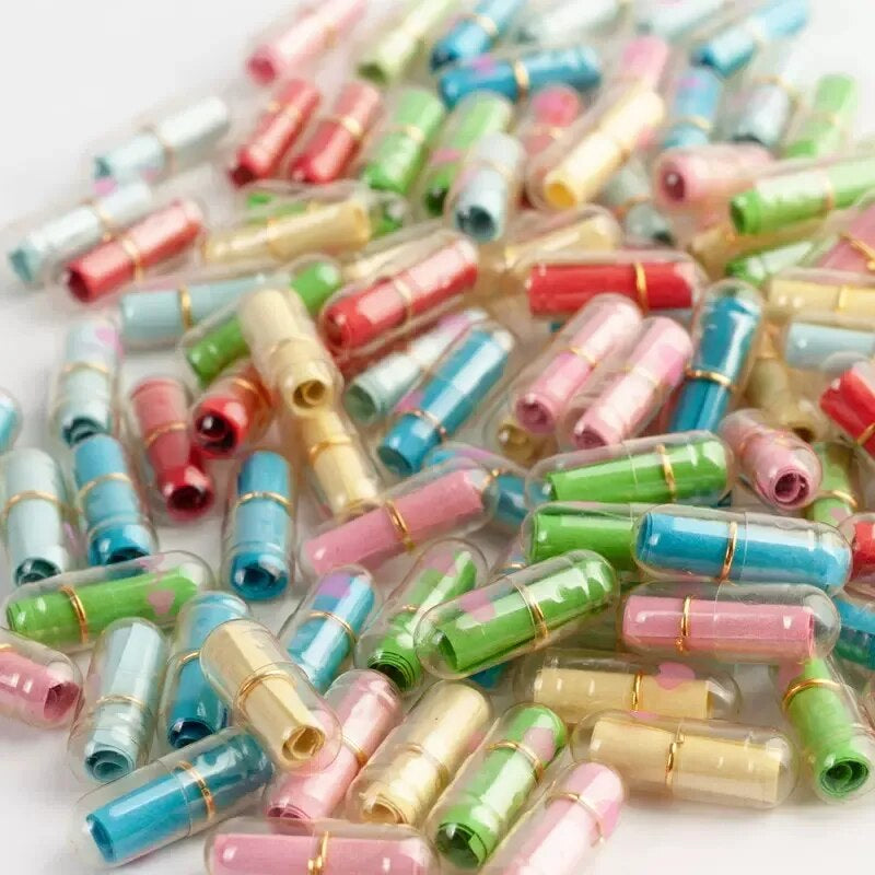 Message Capsules Love Pill with Paper