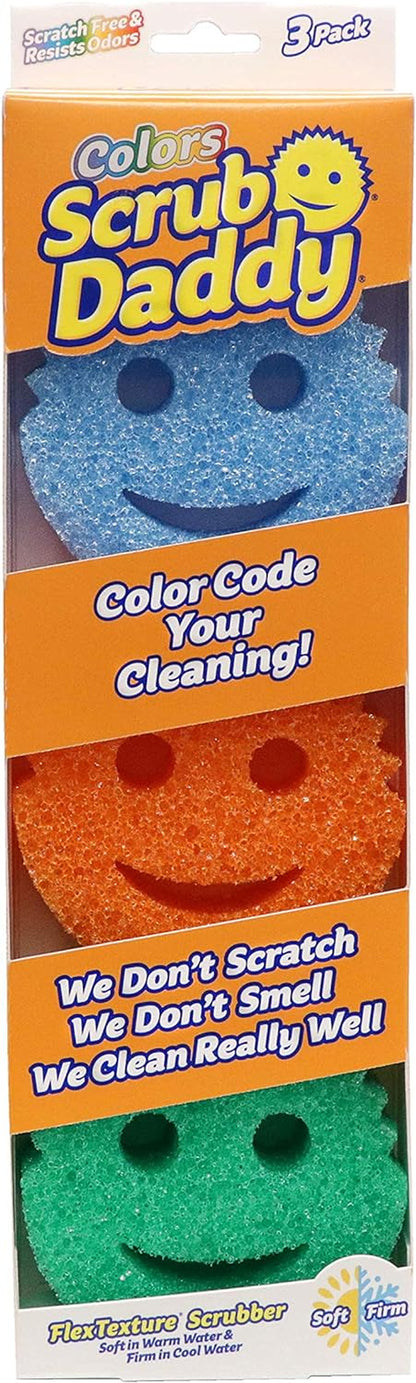 Sponge Set Color Variety Pack - Scratch-Free Multipurpose Dish Sponge - BPA Free & Made with Polymer Foam - Stain & Odor Resistant Kitchen Sponge (4 Count) 